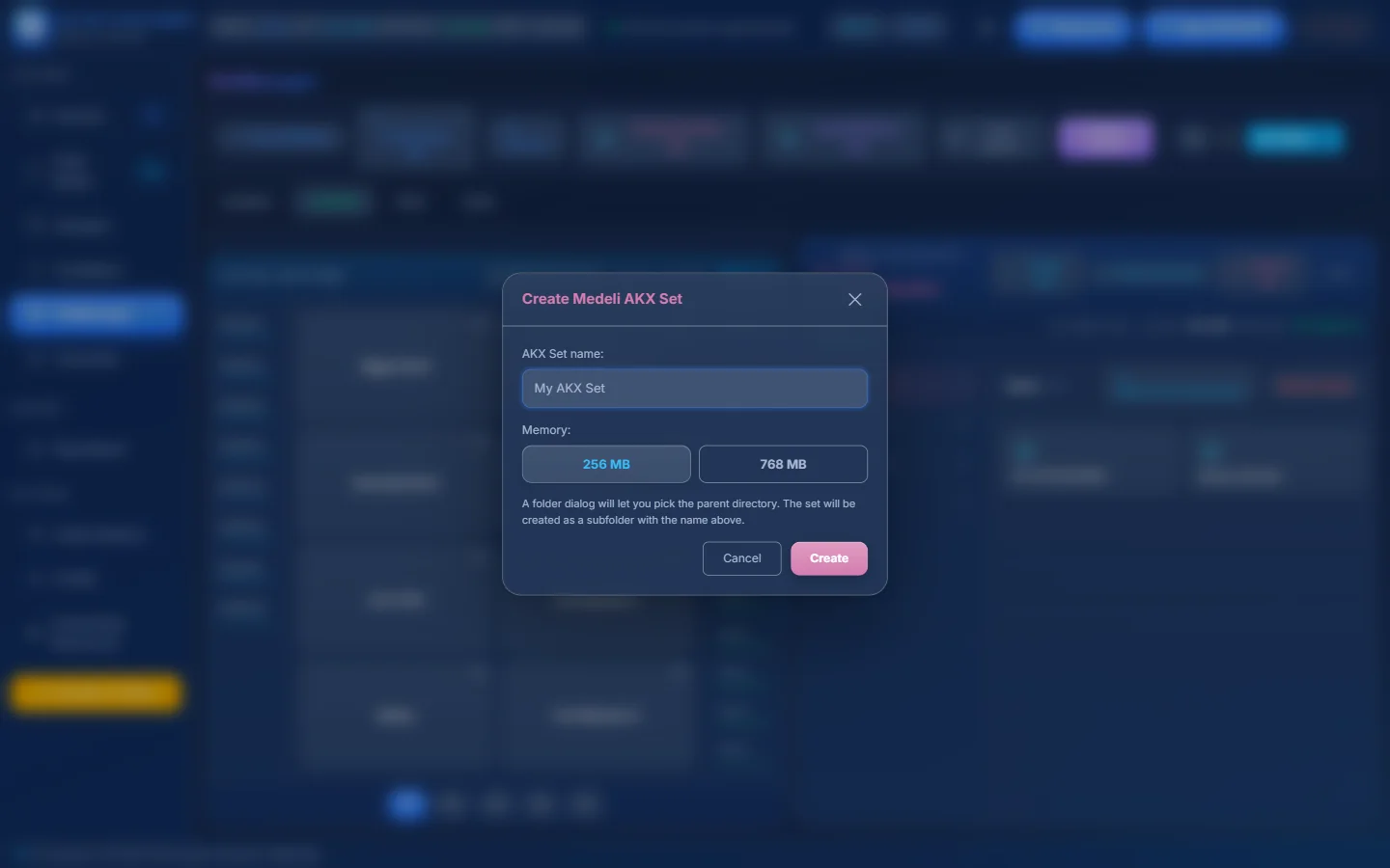 Create Medeli AKX Set.