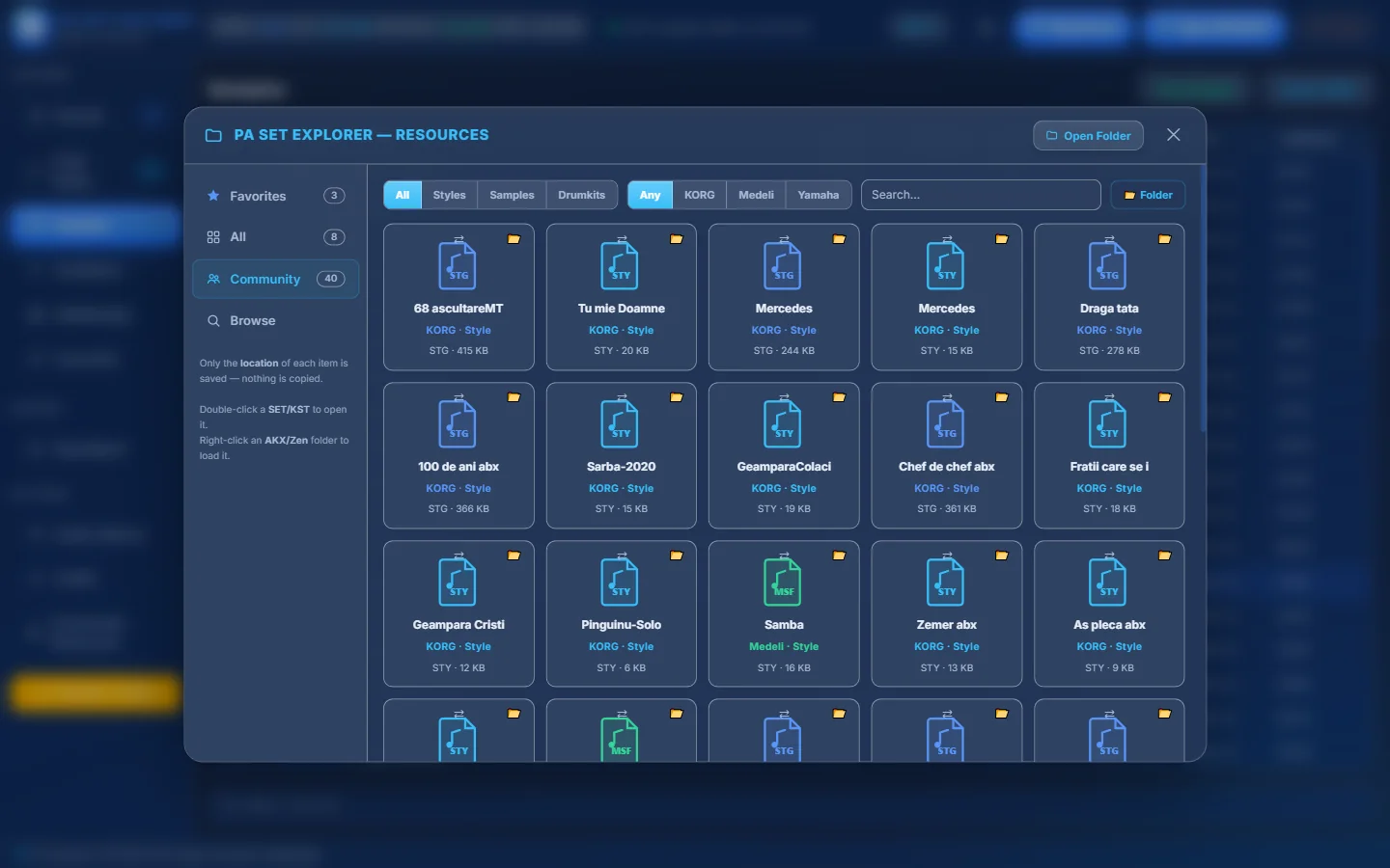 Resources → Community with 40 downloads.
